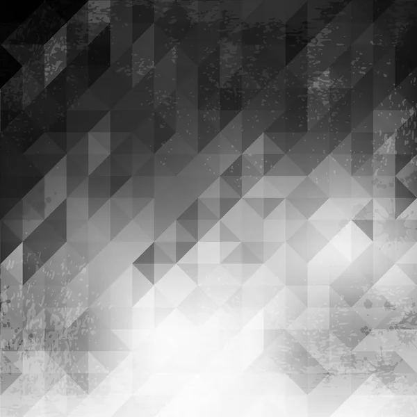 Üçgen siyah-beyaz grunge 01 — Stok Vektör