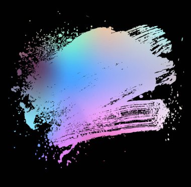 Renkli fırça siyah