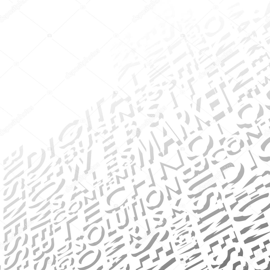 technology font background white