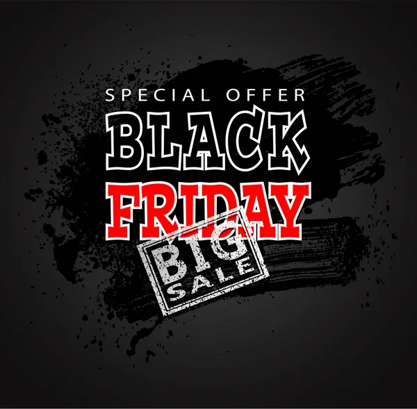 Colored brush black sale 03b — Stock Vector