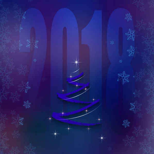 Kerst blauw background02a — Stockvector