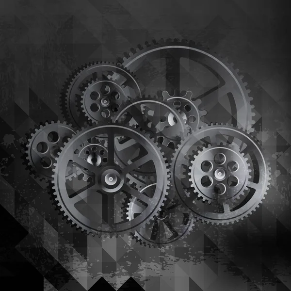Grunge gears 02d — Wektor stockowy