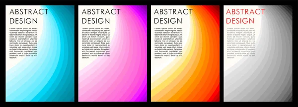 Abstraktní Minimalistický Design Vertikální Formát Účinek Ohybové Čáry Změna Barvy — Stockový vektor