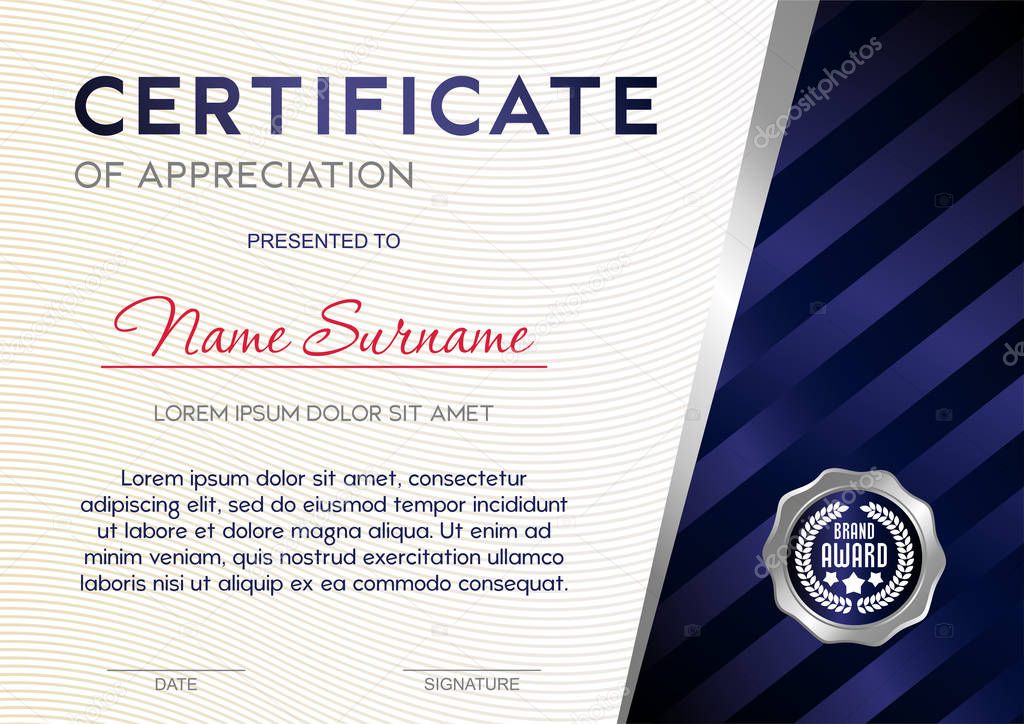 Certificate template luxury and diploma style,vector illustration eps10