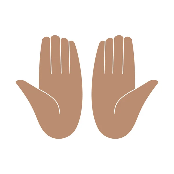 Tangan Gerakan Emoji Telapak Tangan Bersama Sama Dan Atas Ilustrasi Grafik Vektor