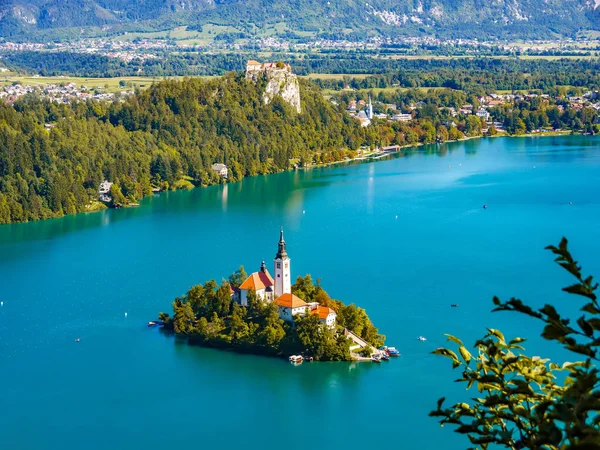 Aerial view on the Pilgrimage Church of the Assumption of Maria — Stock Photo, Image