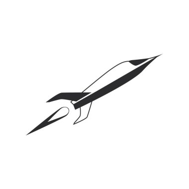 uçan roket simgesi. 