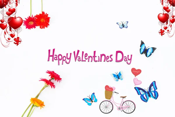 Buon San Valentino, San Valentino Auguri Card Progettare, Concetto di San Valentino , — Foto Stock