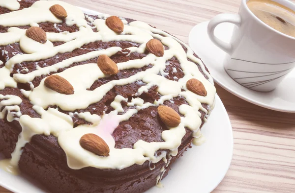 A torta de chocolate — Fotografia de Stock