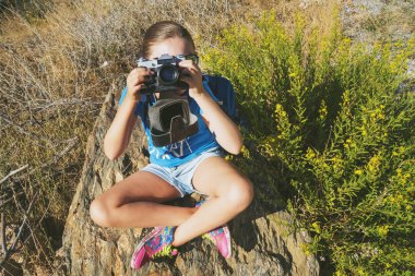 kamera ile güzel bir kız