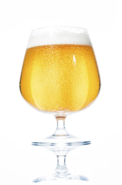 Grande bicchiere di birra — Foto Stock