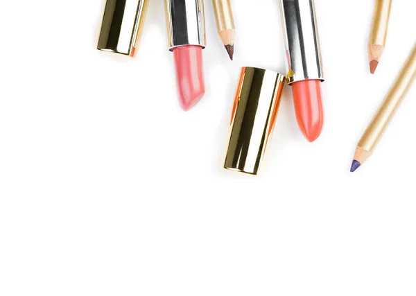 Bright Lipstick Lip Sticks Were Photographed Studio — Stock Photo, Image