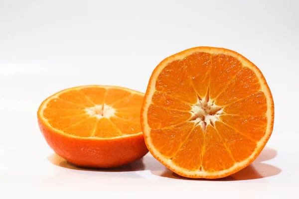 Orange fruit isolated on white background — Stock Photo, Image