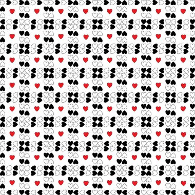 Dikişsiz desen - hearts