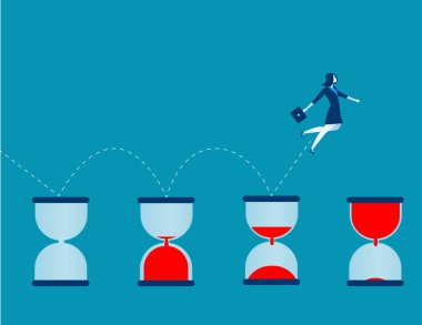 iş kadını ve saat