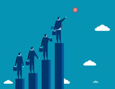 Hedef gösteren işadamı liderlik