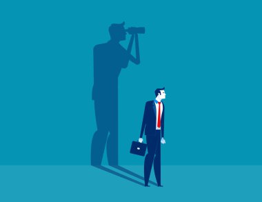 İş adamı analizi ve kendini arama. İş vec kavramı