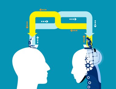 Yapay Zeka, Konsept iş vect için iş fikri