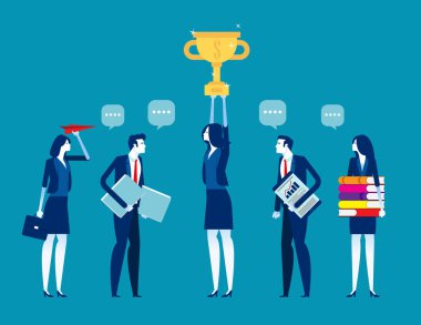 Tanışma ekibi. Konsept iş vektörü illüstrasyonu, İletişim, Profesyonel, Şirket.