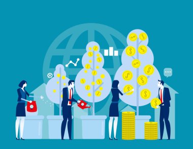 İşe başlıyorum. Konsept iş vektörü illüstrasyonu, Pazarlama, Başarı, Başarılı