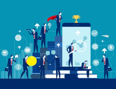 İş finans ve endüstri. Konsept iş vektörü illüstrasyonu, Çizelge, Büyüme, Finans ve Ekonomi.