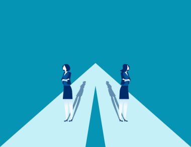 İnsanlar farklı şekilde yürüyor. Boşanmış çift kavramı