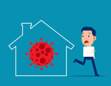 Ev konseptinde kal. Evden kaçan kişi, Coronavirus önleme