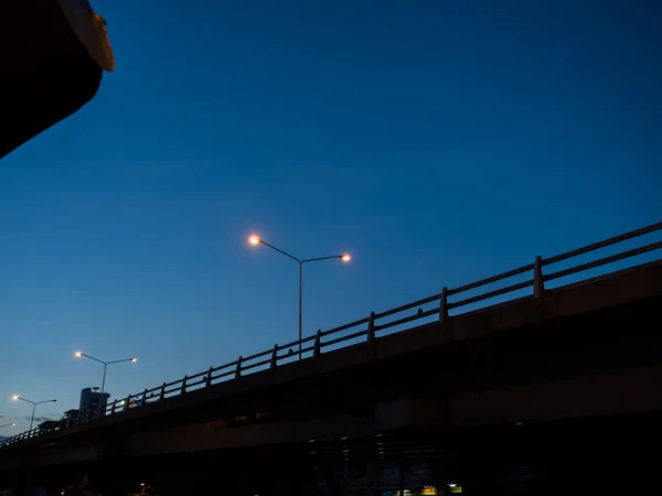 stock image street light on night sky