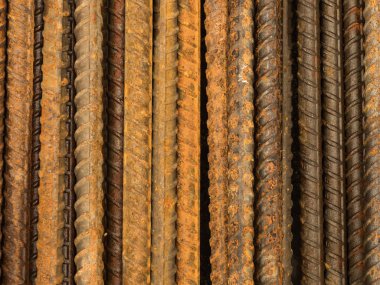 Paslı çelik rebars