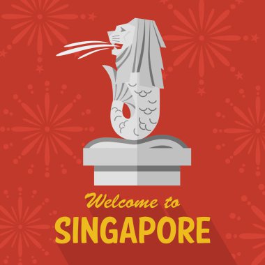 Düz Merlion, Singapur tasarım