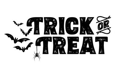 Şeker ya da numara metin afiş, vektör