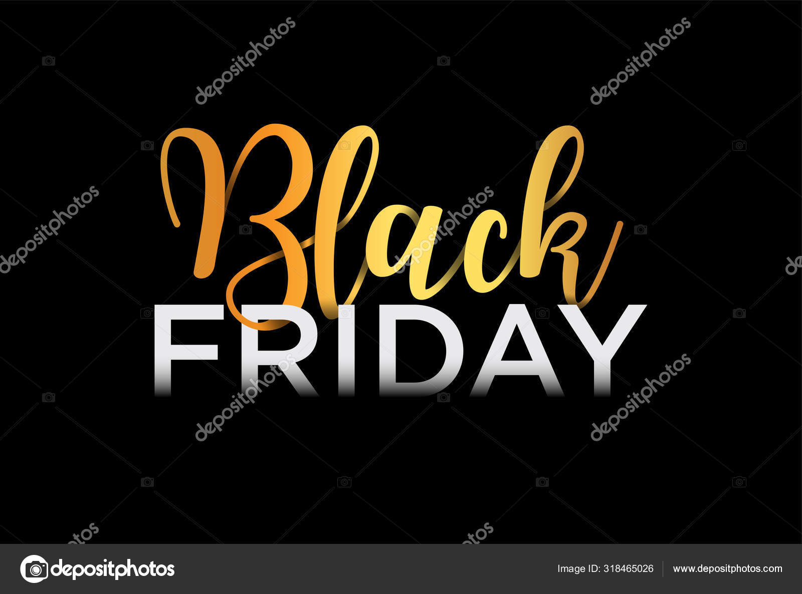 Black Friday Verkauf Banner Schriftzug Design Vektorillustration Stockvektor C Rexandpan