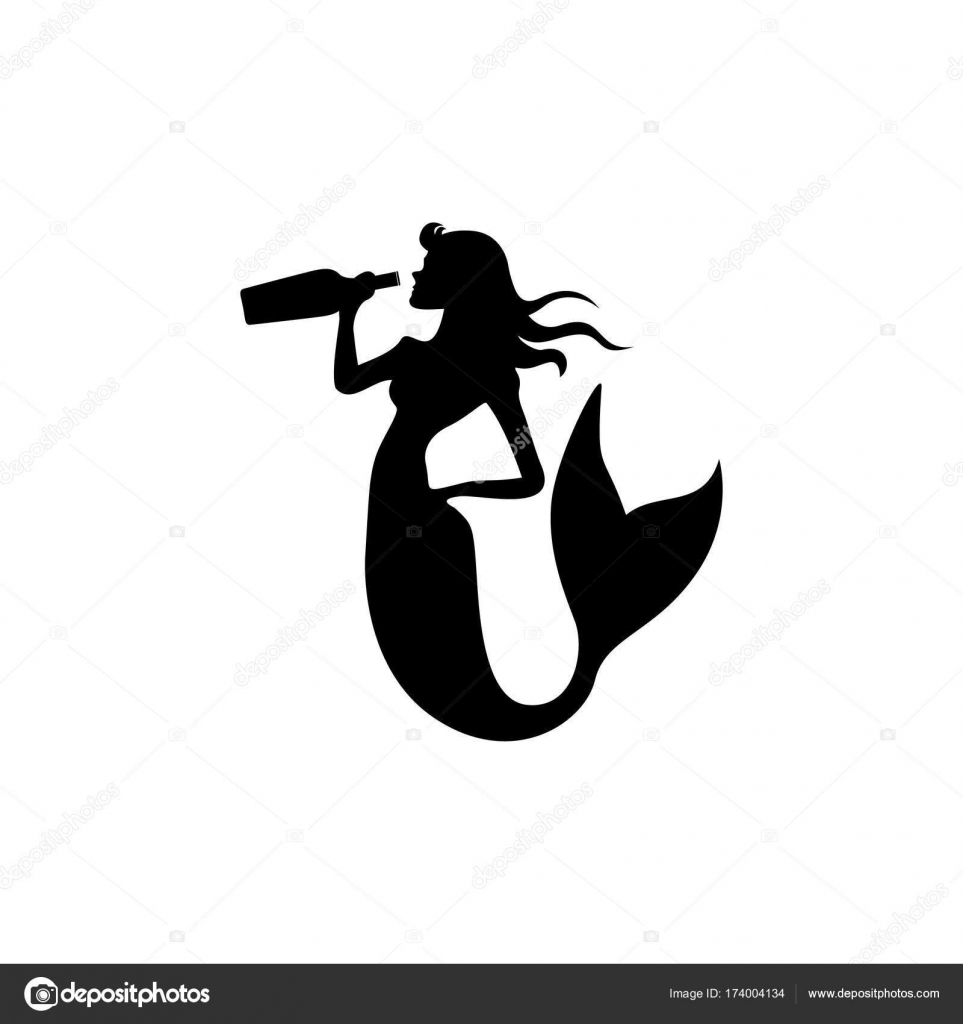 Download Mermaid drinking icon vector — Stock Vector © Eko07 #174004134