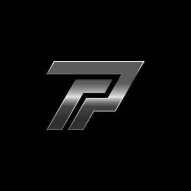 Metalik P harfi kutsal kişilerin resmi logosu 
