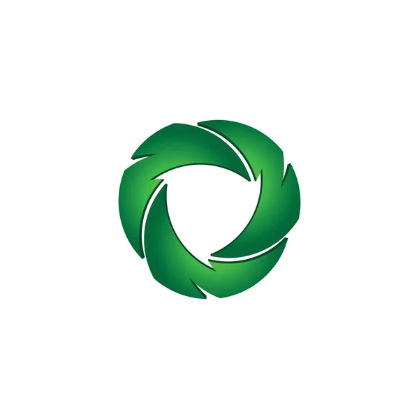 Logo simge şablonu geri dönüşüm — Stok Vektör
