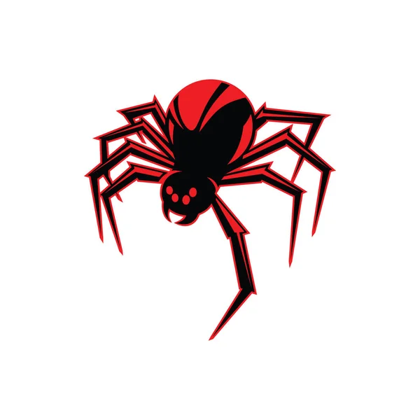 Μασκότ Redback αράχνη διανυσματικά εικονογράφηση — Διανυσματικό Αρχείο