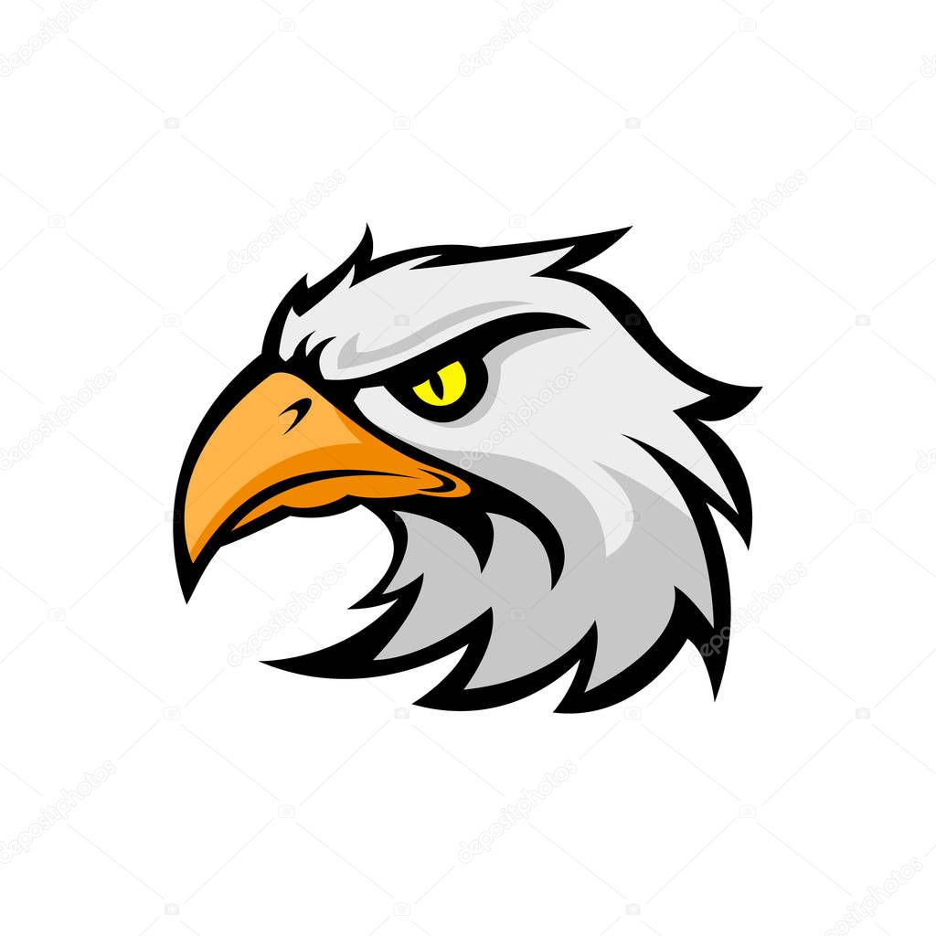 mascot eagle logo design vector illustration