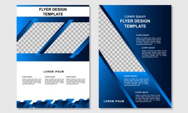 Design Flyer şirketinin vektör şablonu çizimi