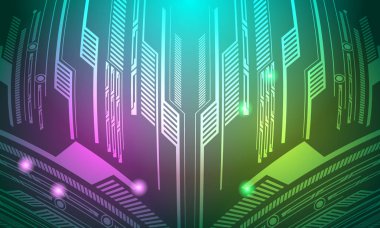 Tahta Devre Teknolojisi Arkaplan vektör çizimi