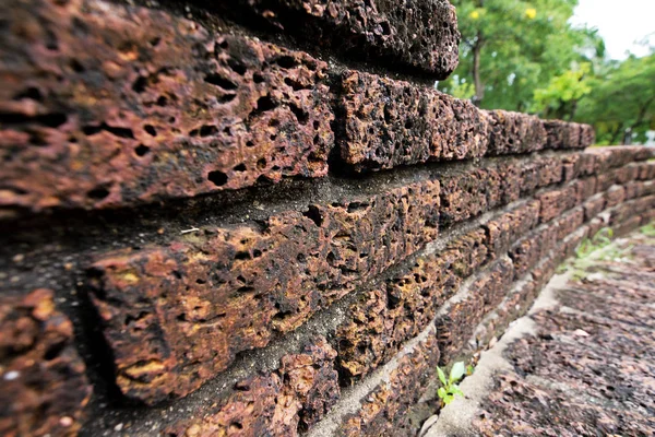 Old red brick wal — Stock Photo, Image