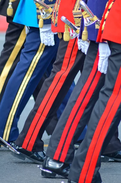 Leg of soldier — Stock Photo, Image