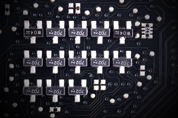 Circuit in de computer — Stockfoto