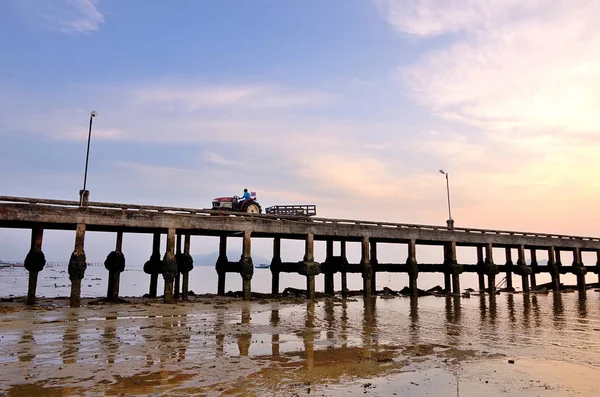 Pontes sobre o mar — Fotografia de Stock