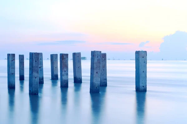 Sea blure och pol — Stockfoto