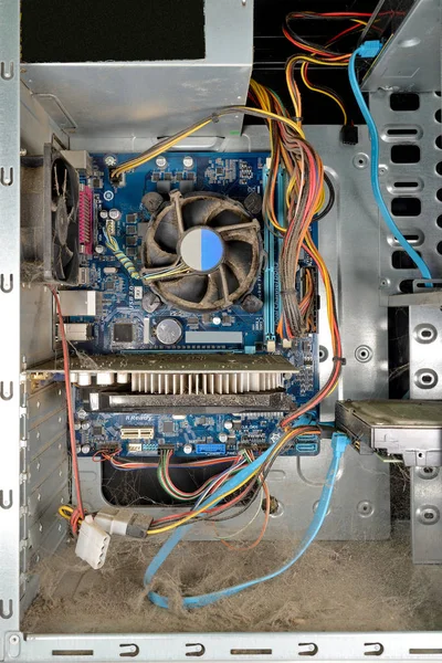 Ordenador PC sucio — Foto de Stock