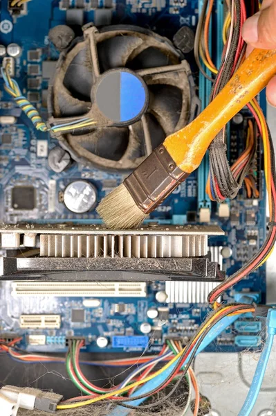 Ordenador PC sucio — Foto de Stock
