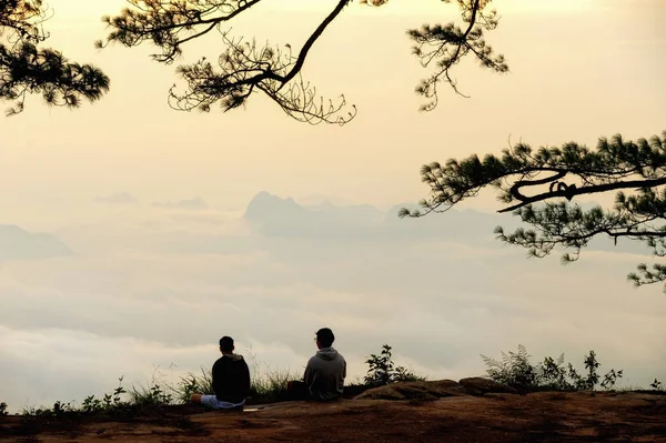 Ponto de vista no parque nacional da Tailândia — Fotografia de Stock