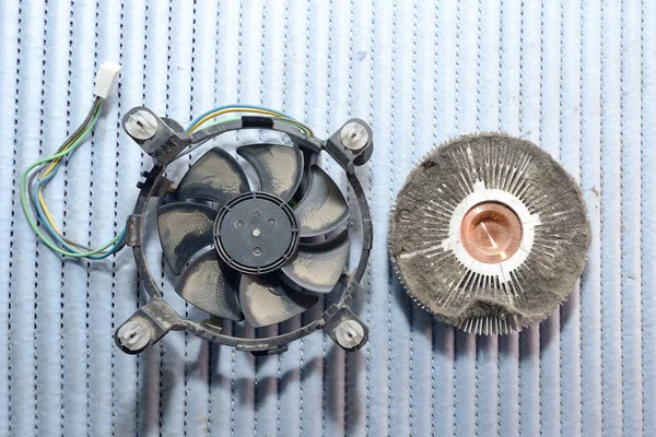 Fregadero de calor y polvo del ventilador —  Fotos de Stock
