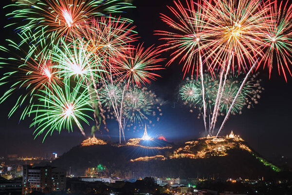 Fireworks Festival at Khao Wang  Phetchaburi Province