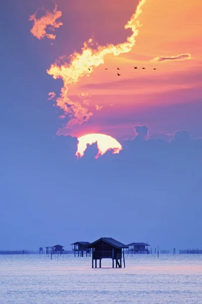 Солнце Встает Пан Табун Пхетчабури — стоковое фото